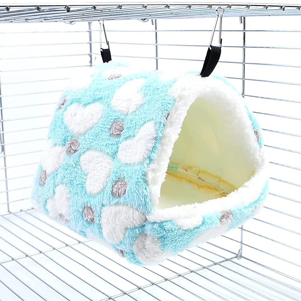 Nid Oiseau Cage Oiseau Perroquet Hamac Hamac Chaud Maison de Rongeur Fournitures de Hamster Petit nid d'animal Cage de Hamster hamac hamac Coton Rat Furet 915(Color:F;Size:22 * 20 * 17M)