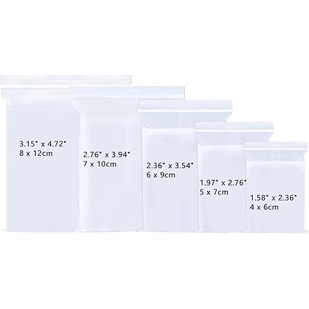 4 X 6 Ziplock Bags - Clear, Reclosable, 2 Mil Thickness