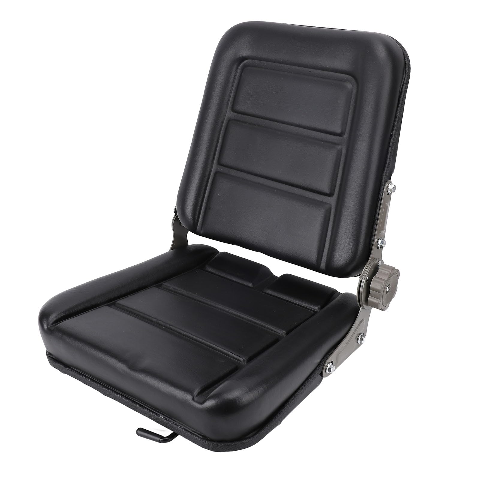 FTVOGUE Reemplazo de Asiento de Carretilla Elevadora de Cuero de PU, Estructura Reforzada Resistente para Triciclo de Tractor, Cómodo Asiento de Tractor Universal para Vehículos Agrícolas