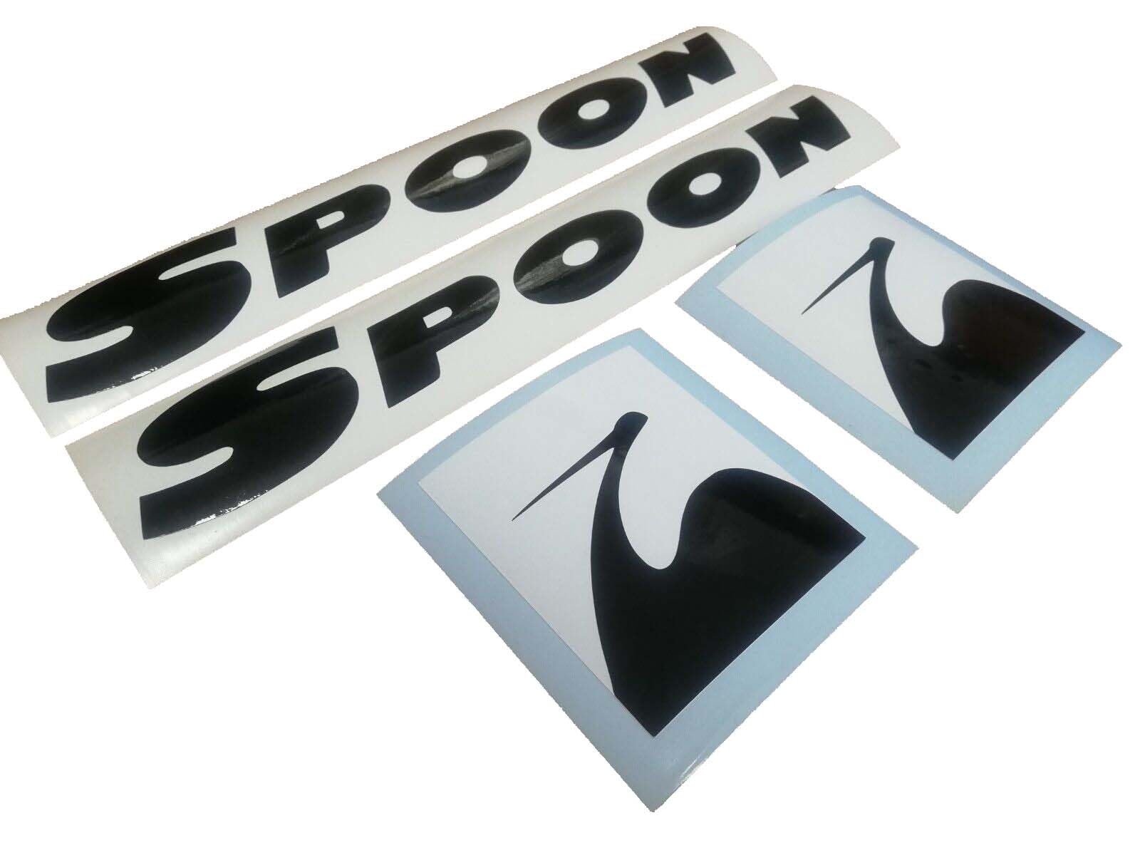 2X Spoon Reproduction Side Door Decal - JDM - Fits Civic Integra - Sticker kit