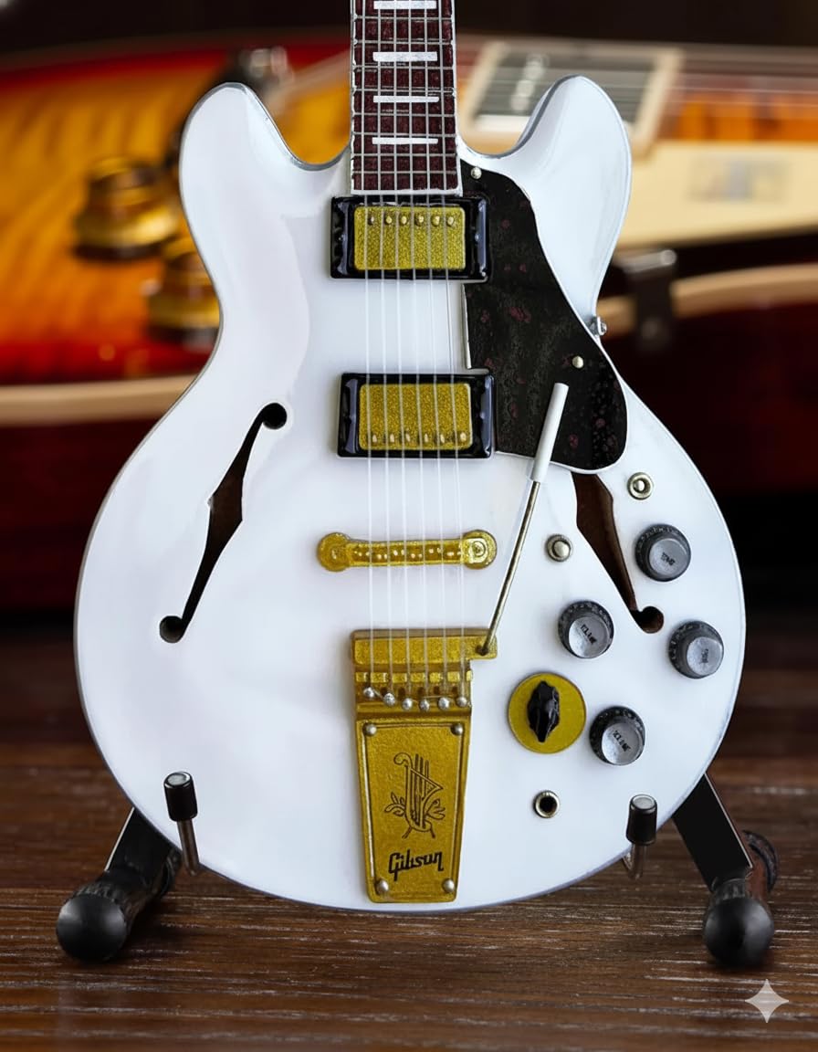 Amazon.com: AXE HEAVEN Alex Lifeson Signature ES-355 Gibson Alpine