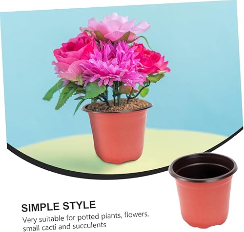 Miniatura 9 de Happyyami 100PCS Flower Nursery Pot Flower Container transplanting Planter Plastic Nursery Pot Succulent Plants pots Seeding Nursery Planter