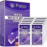 Purple Teeth Whitening Strip - Whitening for Teeth Sensitive, Professional Teeth Whitening Strips, Fast Remove Smoking, Coffee, Wine Stains, Teeth Whitening Kit Pack of 20 Non-Slip Strips