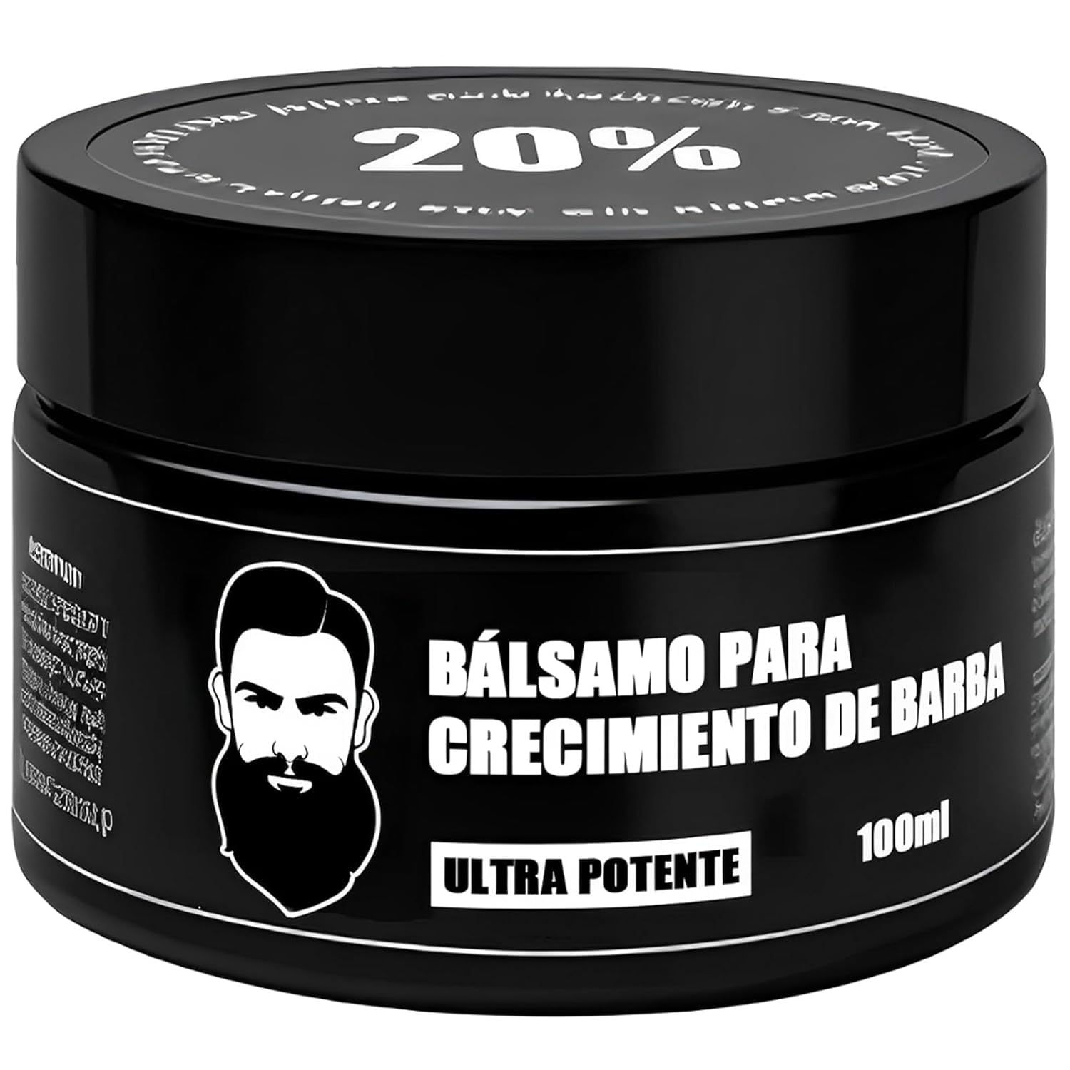 LELLURE NEW Para Barba, Crecimiento De Barba Para Hombre, Apolo Estimulante De Barba, Estimulante De Barba Apolo Ultra Potente, Apolo Balsamo Negro