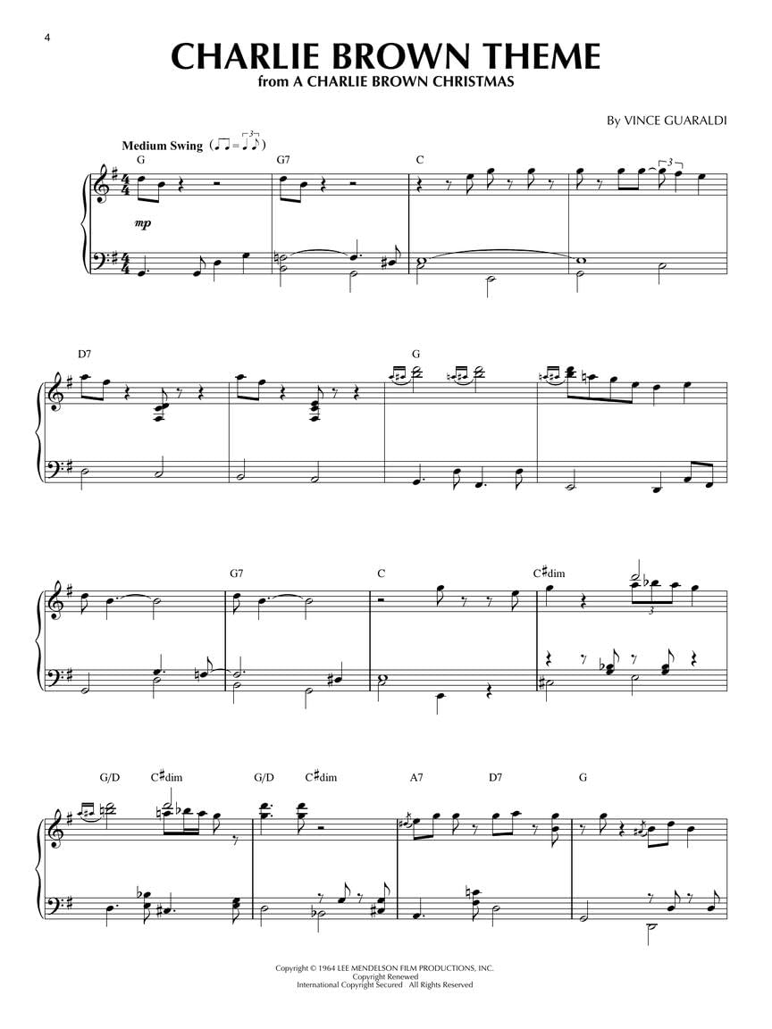 The Peanuts Piano Collection | Piano Solo Sheet Music Book from Classic TV Specials | 20 Song Jazz Songbook for Intermediate Pianists | Iconic Charlie Brown Piano Music for Practice and Study