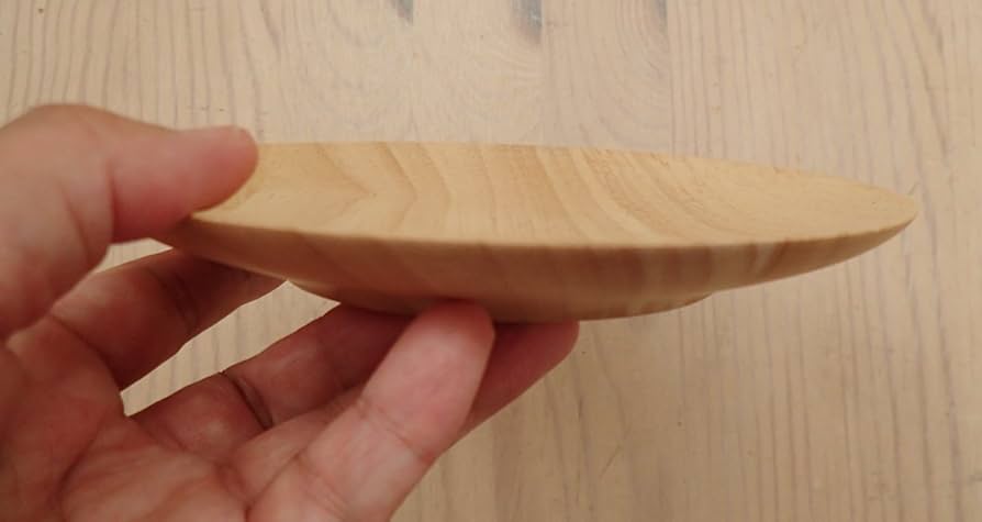 Amazon｜丸和貿易 木製食器 ラバーウッド ラウンドトレー S