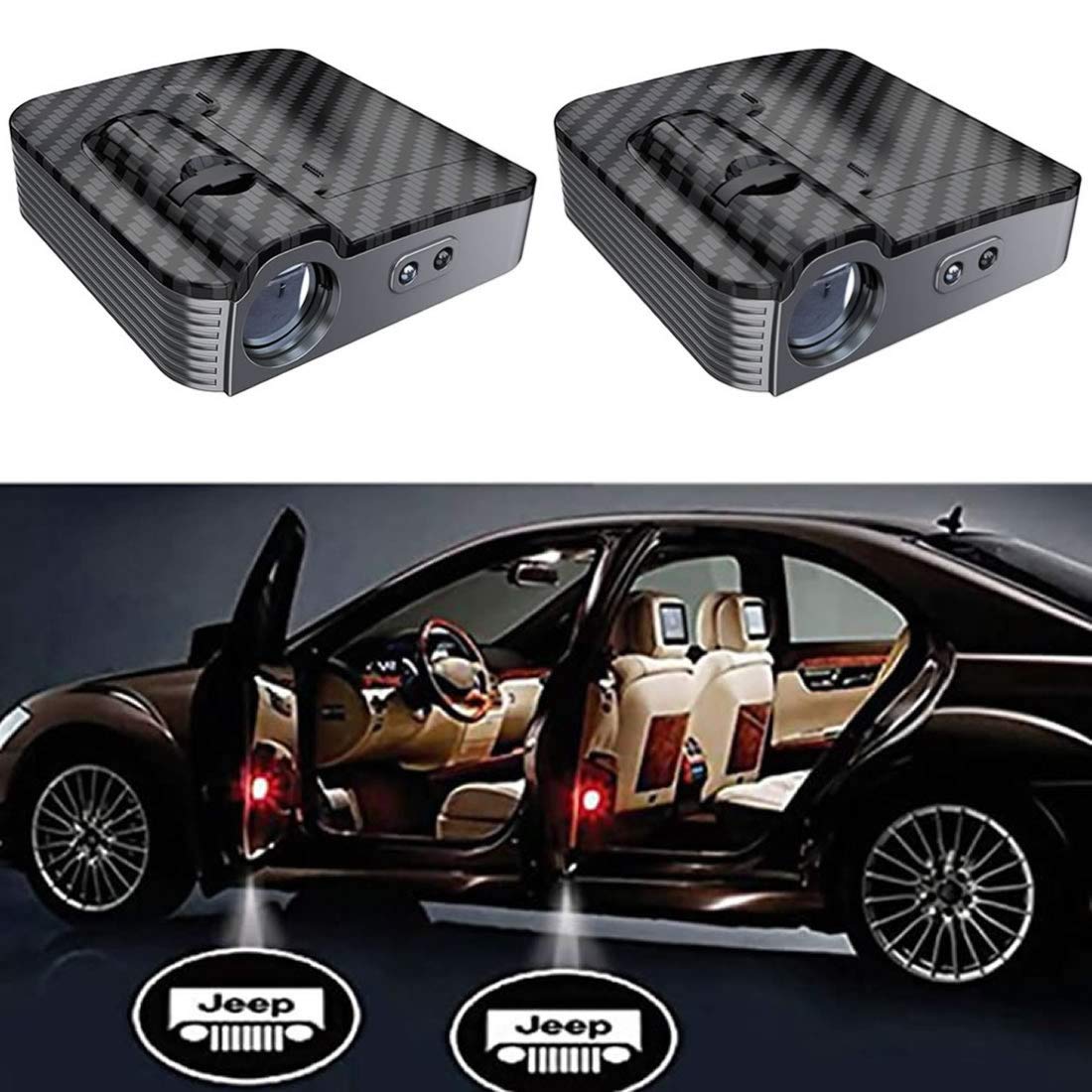 Amazon | HualuBro 2個セット LED カーテシ ランプ 汎用カー用, ドア 