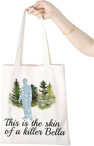 Miniatura 5 de WCGXKO Regalo inspirado en programas de cine This Is The Skin Of A Killer Bella con cremallera, bolsa de maquillaje para fanáticos, Esta es la bolsa