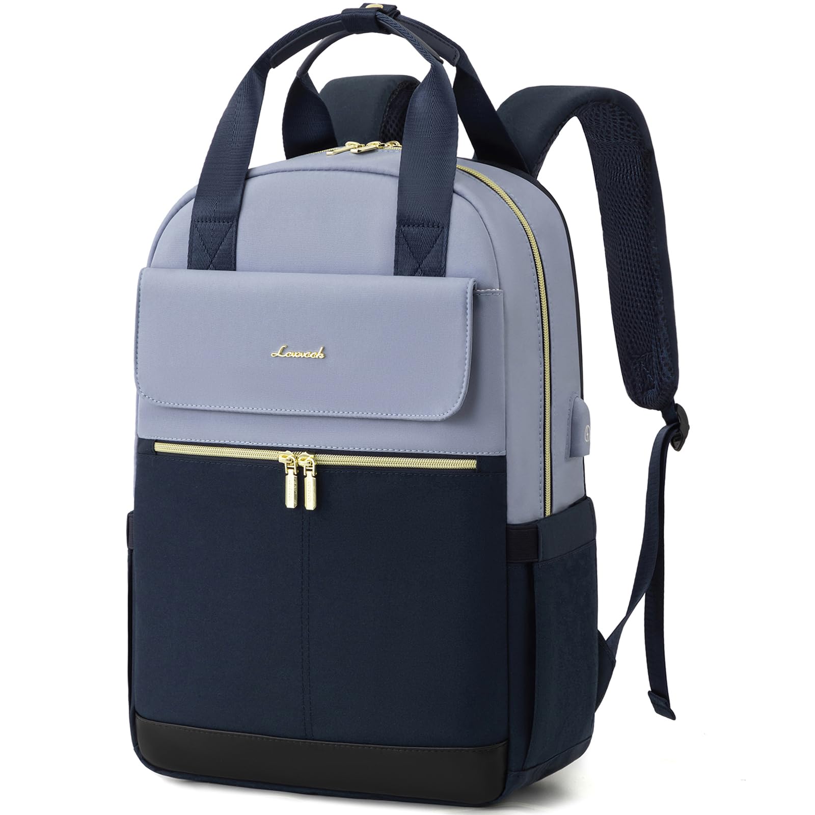 LOVEVOOK Rucksack Damen, Laptop Schulrucksack Teenager Mädchen mit Laptopfach, Reiserucksack Arbeitstasche Daypack Wasserdicht, Schultasche Backpack Women Elegant für Uni Reise Büro