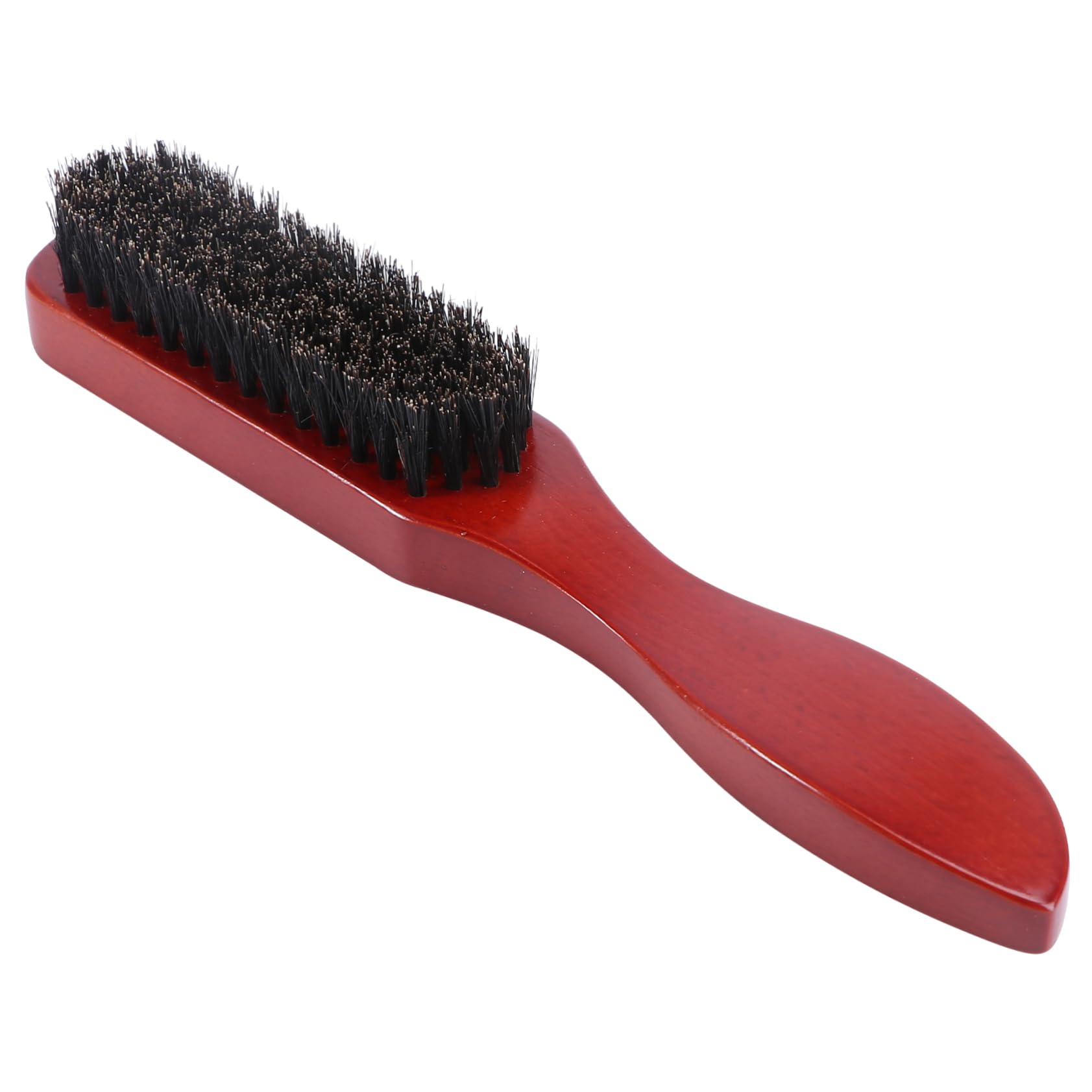 FRCOLOR Wood Beard Comb Pig Bristle Brush Men's Hair Brush Gentle on Skin Styling Shaving Accessory