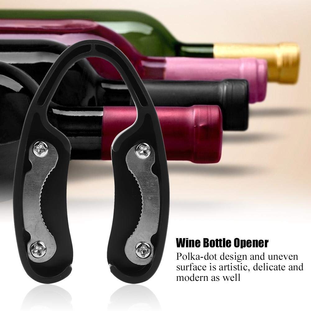 Taglierina facile della carta della stagnola della lama apri del vino per le bottiglie di vino Opener dell'involucro della latta(black)