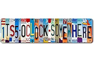 『It's Always 5 o'Clock Somewhere』 - Vintage Metal Tin Sign