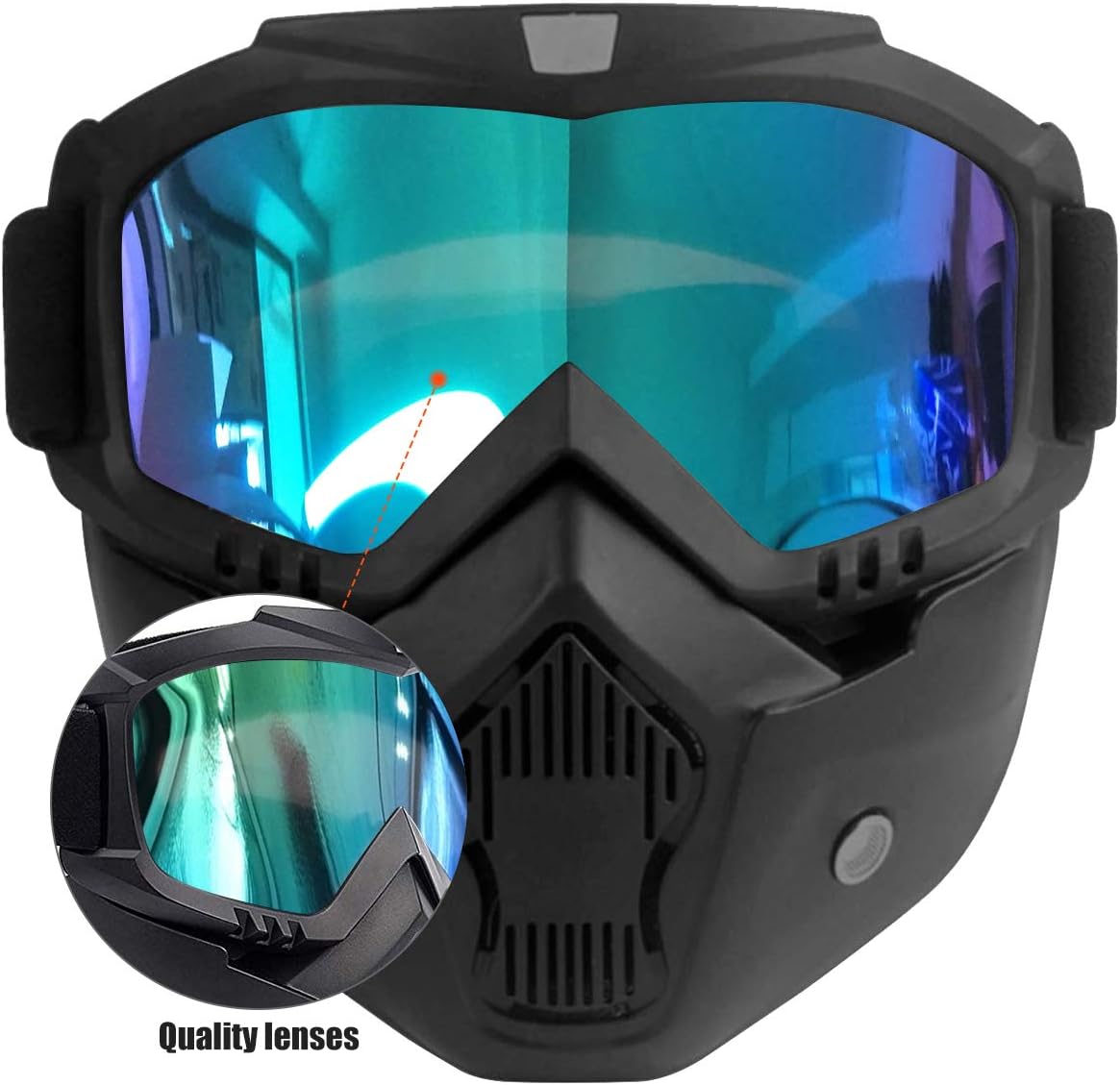 occhiali da sci con lenti staccabili