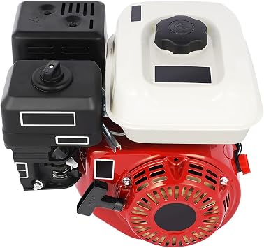 Gasoline Engine Motor, 6.5HP 160CC Gas Engine OHV Air Cooled Horizontal Shaft 4 Stroke Single Cylinder Engine Motor for Compressor, Generator, Lawnmower