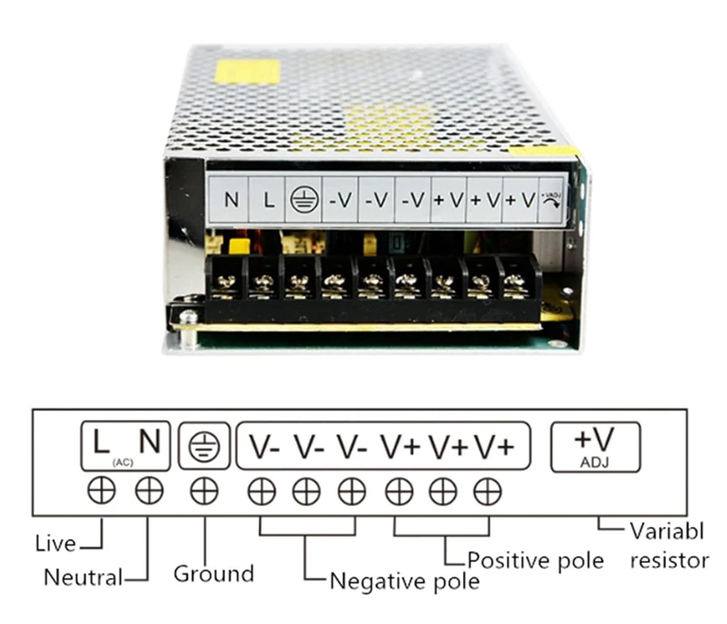 LIUXIFENG 5v 200w LED Power Supply 40a Constant Voltage Switching Driver 220v 230v ac-dc Lighting Transformer for LEDs Display, 5V DC_200W