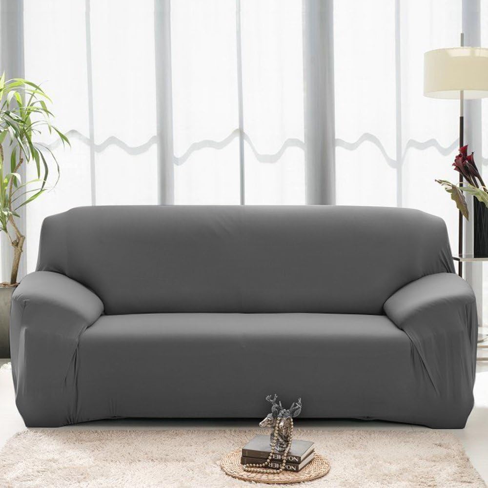 Boshen Stretch Seat Chair Covers Couch Slipcover Sofa Loveseat Cover 9 Colors/4 for 1 2 3 4 Four People Sofa + 1 Pillowcase