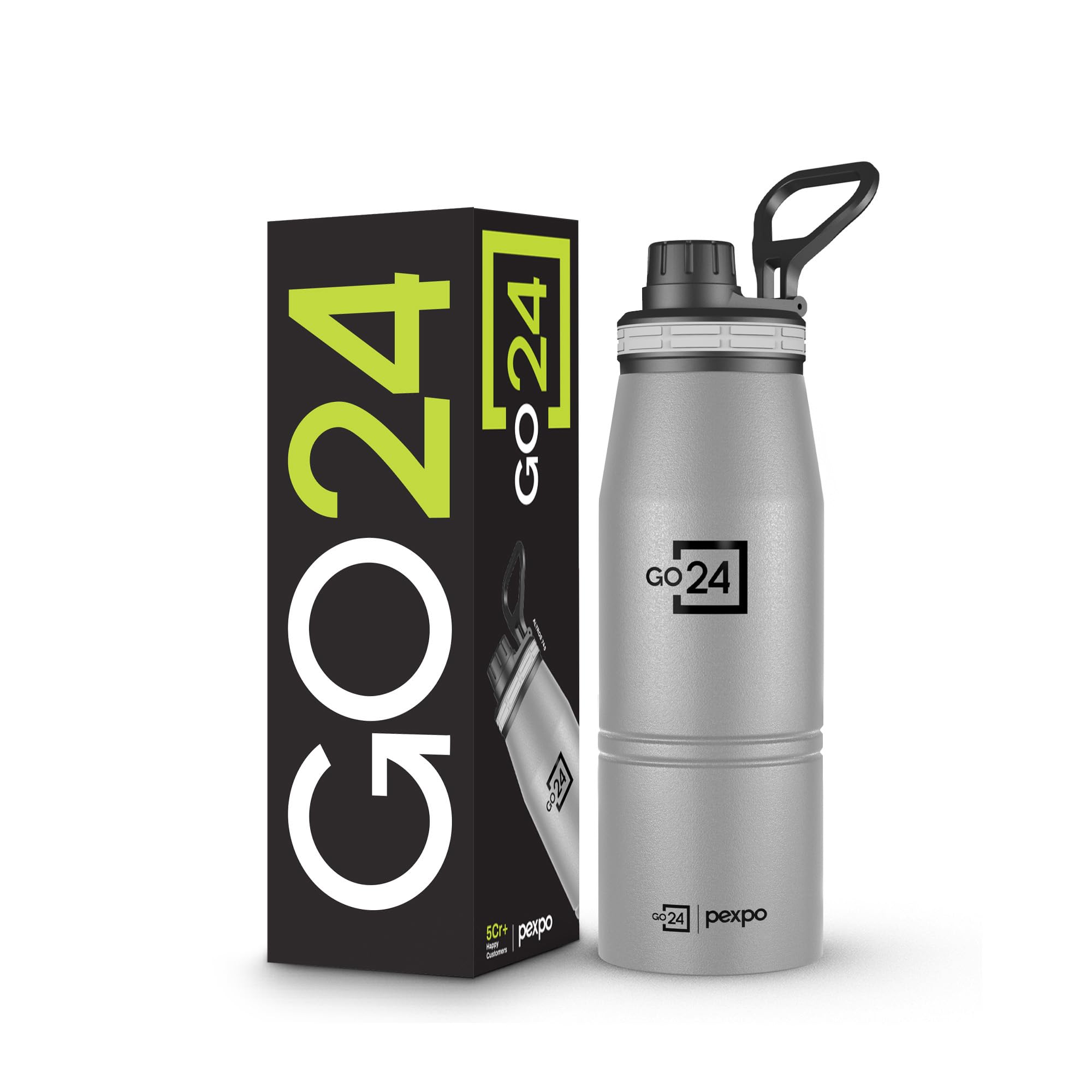 Go24 pexpo Stainless Steel Water Bottle 1 Litre, 3 Layer Vacuum Insulated — Amazon image 20