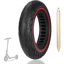 10x2.125 10x2/54-152 Solid Tire Tubeless Tires for Swagtron SG-5/ VOLPAM SP01/SPT7 / Gotrax GXL V2/ Ninebo* F25 / D40X / D18W / D28U replace for Original Tire 50/75-6.1 10x2-6.1 10x254-152 Red