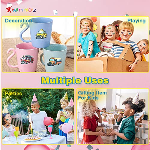 Image of Party Propz Return Gifts For Birthday - 10 Sets, Car Theme Return Gifts for Kids | Car Theme Stickers | Tattoos for Boys | Tattoo for Boys | Sticker | Birthday Return Gifts for Kid