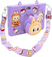 Tablet Infantil E15 Tela 7" IPS 128GB / 8GB RAM Bateria 4000 mAh, Câmera 8MP, Android 12 com Capa Silicone e Alça para Jogos, Entretenimento (Roxo)