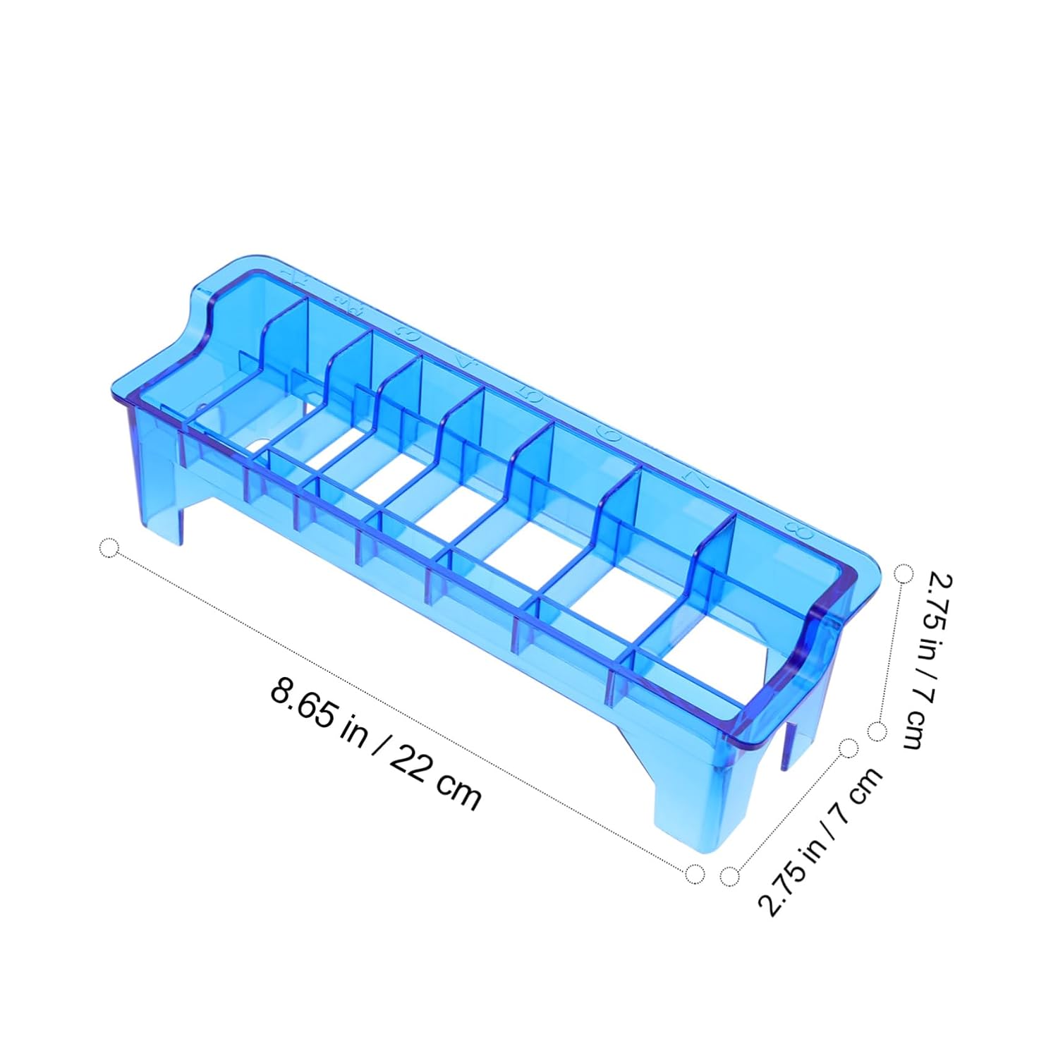 LIFKOME 1pc Clipper Comb Holder Storage Case Hair Tools Box Comb Organizer for Barbers Sturdy Plastic Case