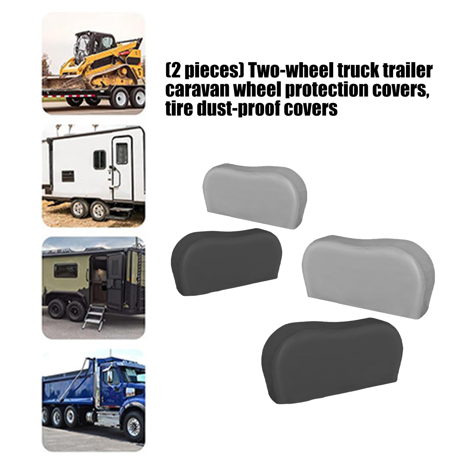 2 fundas protectoras de rueda a prueba de polvo para camiones, remolques, campistas, impermeables, para camiones, SUV, remolques, campistas, impermeables, resistentes, a prueba de polvo