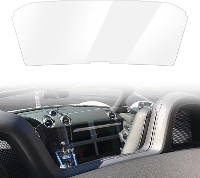 Motoparty Wind Deflector 4.5mm Clear Acrylic Screen Reduces Wind Turbulence | for Porsche Boxster 2012-2016 981 2017-2020 718