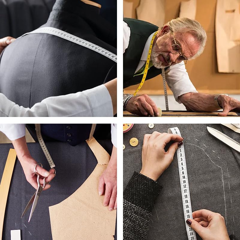 Soft Tape Measure Double Scale Standard & Metric Measurements Tape Body Sewing Flexible Tailor Craft Ruler 60 Inches