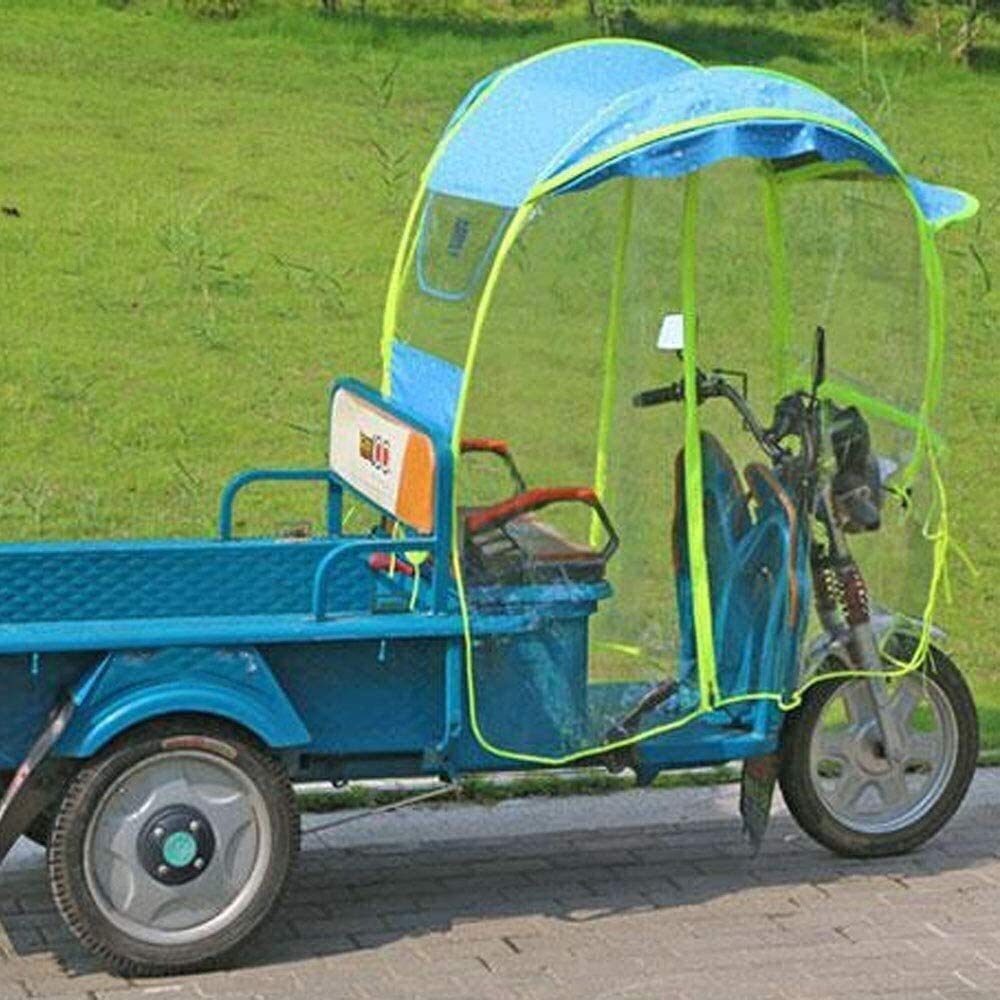 Cubierta para la lluvia Movilidad Scooter Sol Lluvia Viento Cubierta Coche eléctrico Prevenir paraguas, Universal Coche Motor Scooter Paraguas Movilidad Parasol Cubierta para la lluvia Impermeable (A)