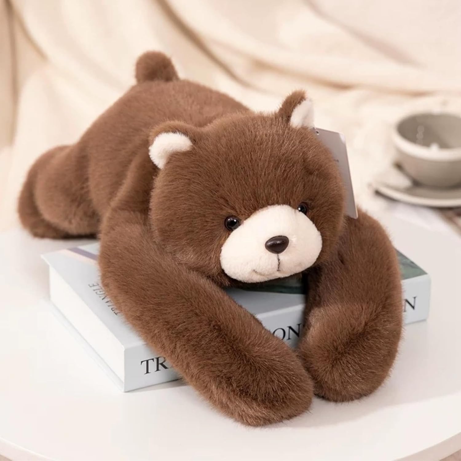 Annco 1lbs Weighted Teddy Bear Plush Toy 8 Inches, Anxiety Stress Relief Soft Toy for Kids Adults Travel & Home Use