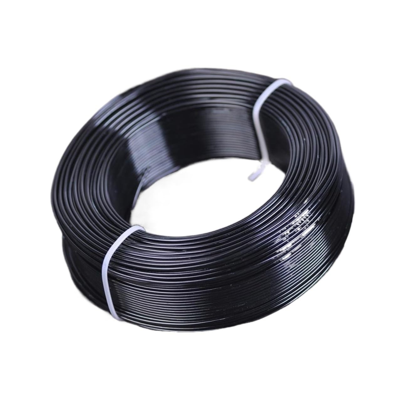 1 große Rolle aus weichem Aluminiumdraht, 0,8 mm/1 mm/1,5 mm/2 mm/2,5 mm/3,0 mm, für Schmuckherstellung, für Bastelarbeiten, Modellbau, Schmuck, Basteln (Schwarz, 1,5 mm (95 Meter))