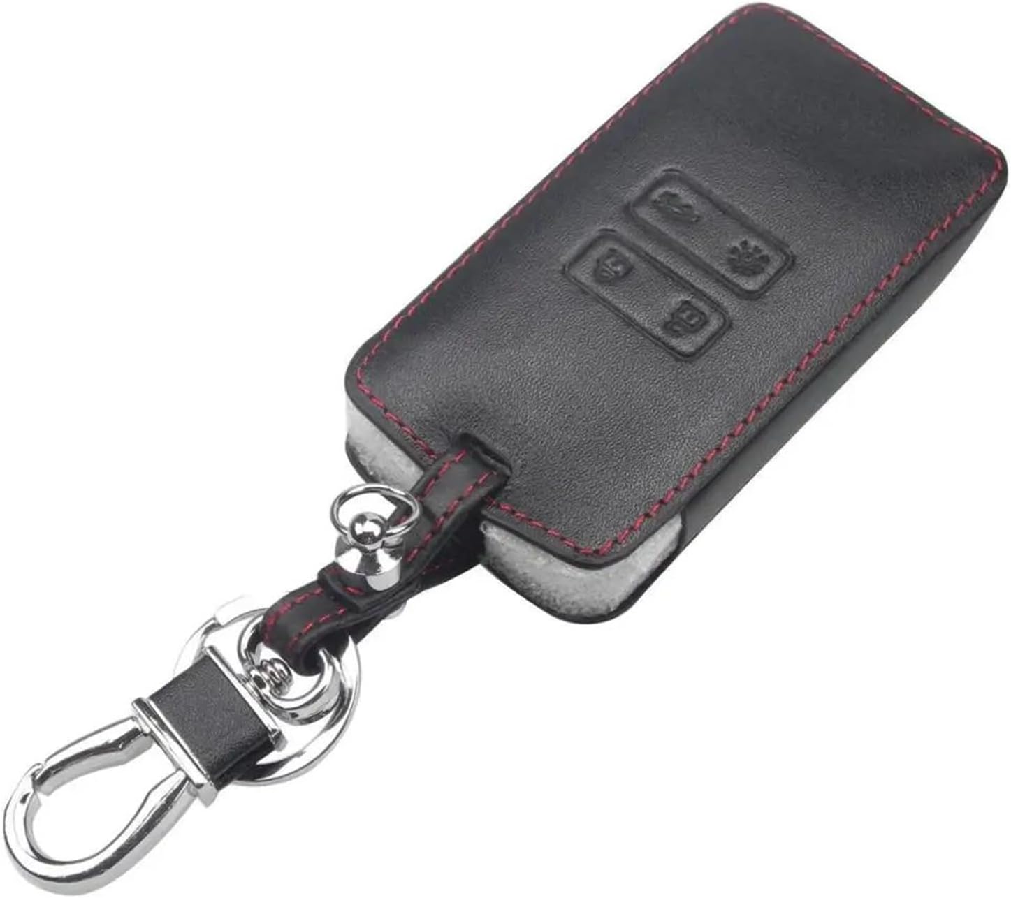 Key Shells 1pcs Car Key Card Cover Case Keychain Wallet Protector Holder Leather For R&ENAULT For Koleos For Kadjar Car Key Case(Black)
