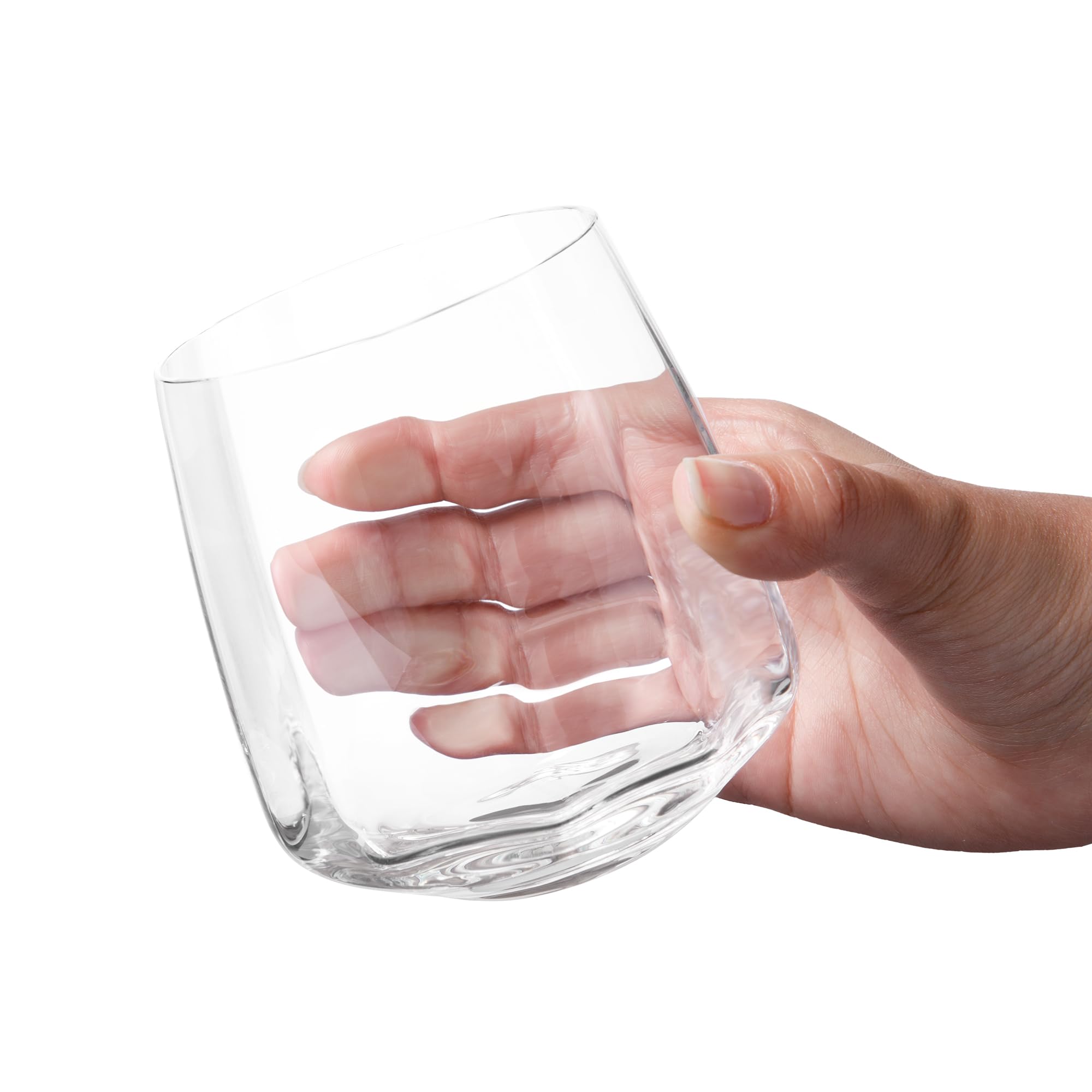 Larder & Vine Vasos para beber | 4 piezas | Textura corta