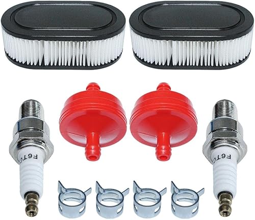 Miniatura 1 de Filtro de aire Filtro de combustible Bujía Kit de abrazadera para T-ro-y-B-il-t TB370 TB330 TB230 Cortacésped B-ri-gg-s& St-ra-tt-on 550E 550EX