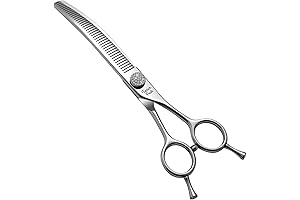 Fenice Peak Professional Dog Grooming Scissors - Curved Thinners - 7.5"