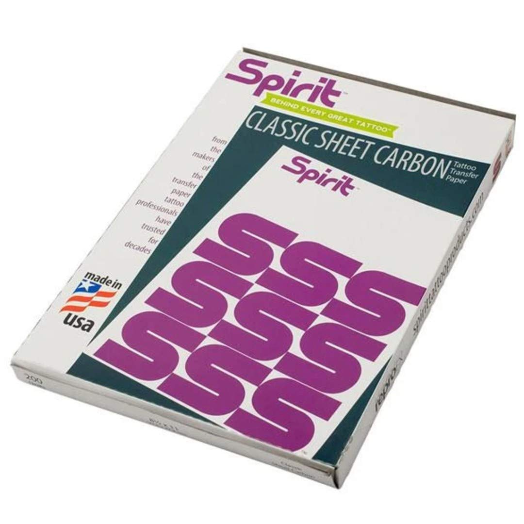 Papier Carbone Pour Tatouage Spirit X5 Feuilles A4 - Transfert Manuel Pour Pochoir
