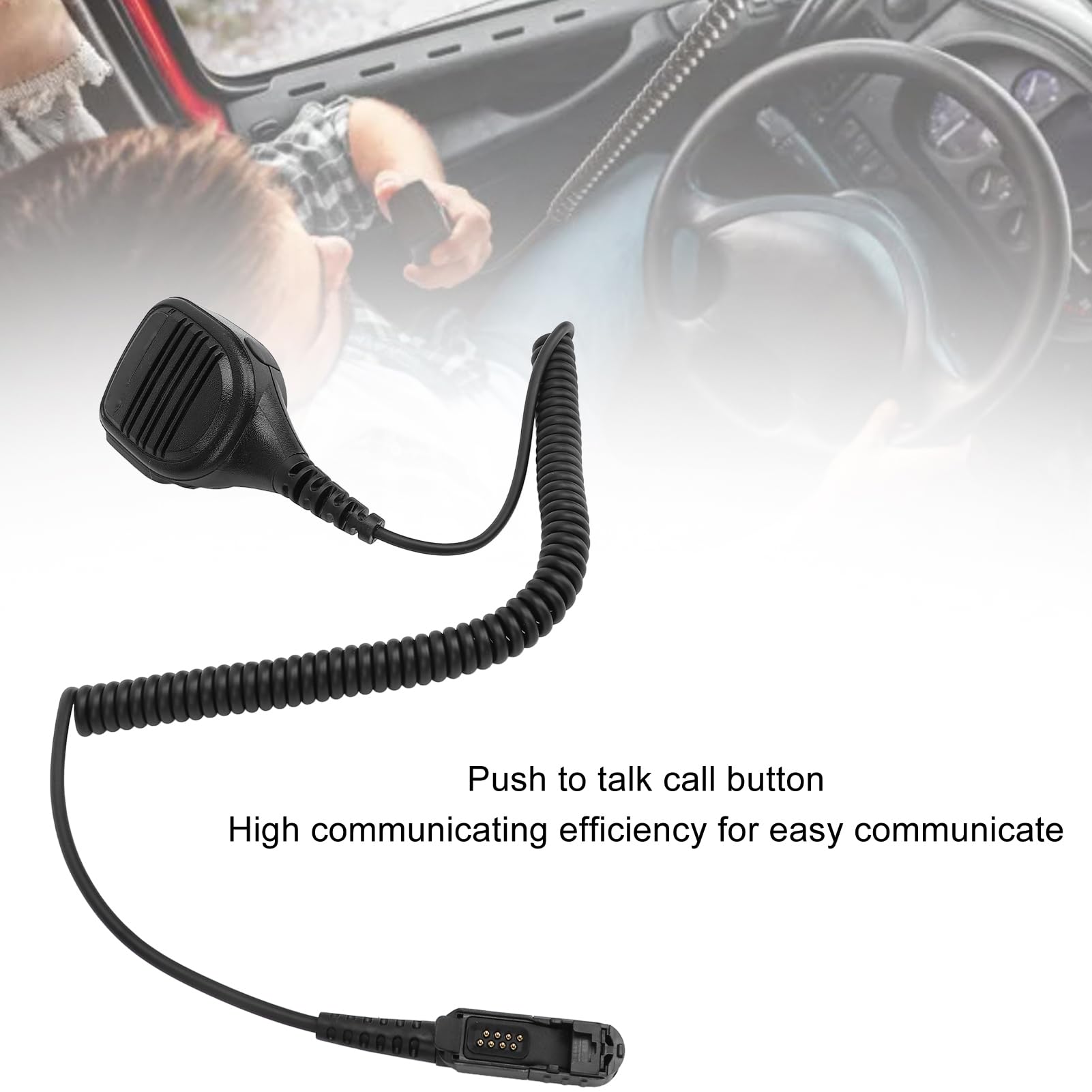 Micrófono de Altavoz Remoto PMMN4076A, Micrófono de Hombro con Conector de Audio de 3,5 mm para Radios Portátiles