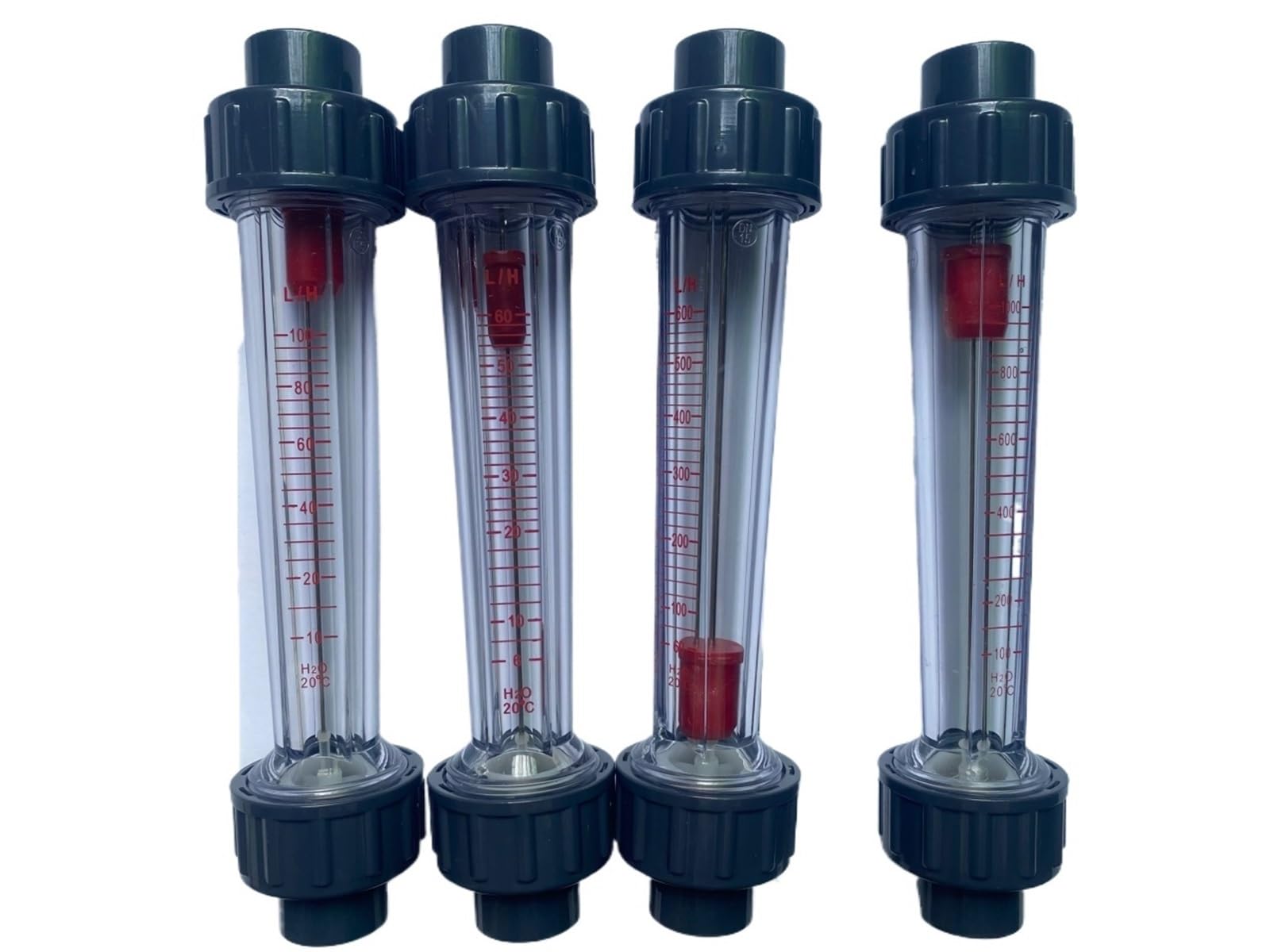 1 szt. Złącze BSPP/G LZS-15 Rura z tworzywa sztucznego Przyrządy do pomiaru przepływu rotometru cieczy DN15 wodny miernik testowy rura 202mm (10-100L)