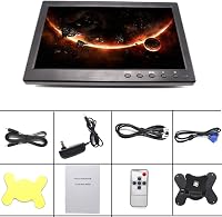 Pardarsey 10.1" HD TFT LCD Monitor BNC/AVI/VGA/HDMI Autós Biztonsági Kamera Kijelző 5