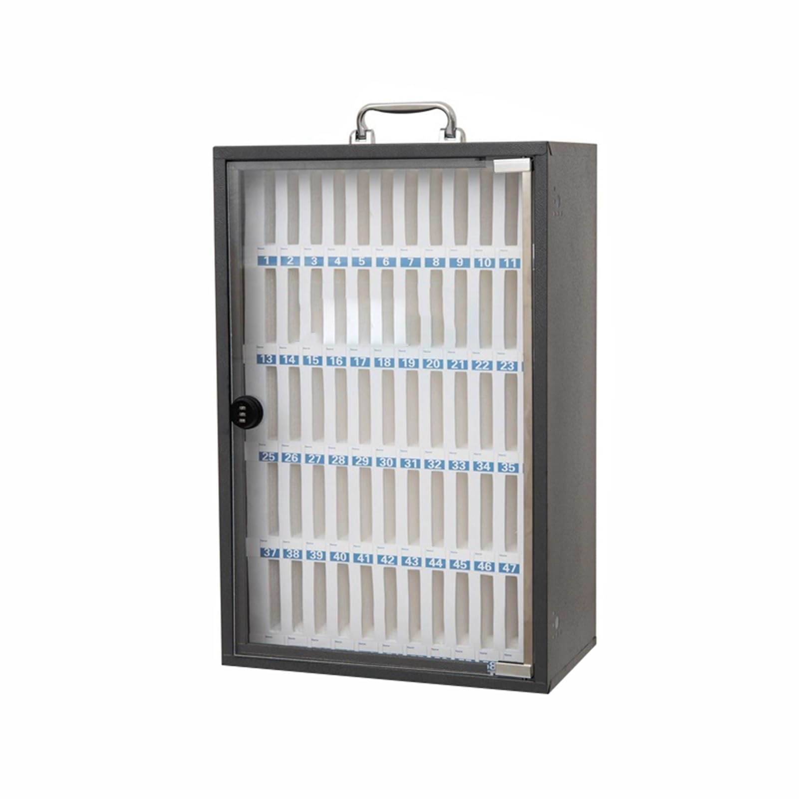 Mobile Phone Storage Cabinet Steel Mobile Phone Storage Cabinet Mobile Phone Safe with Ventilation Holes at Both Ends,with Smart Password Lock with Digital Numbering,Suitable for School Factory Office
