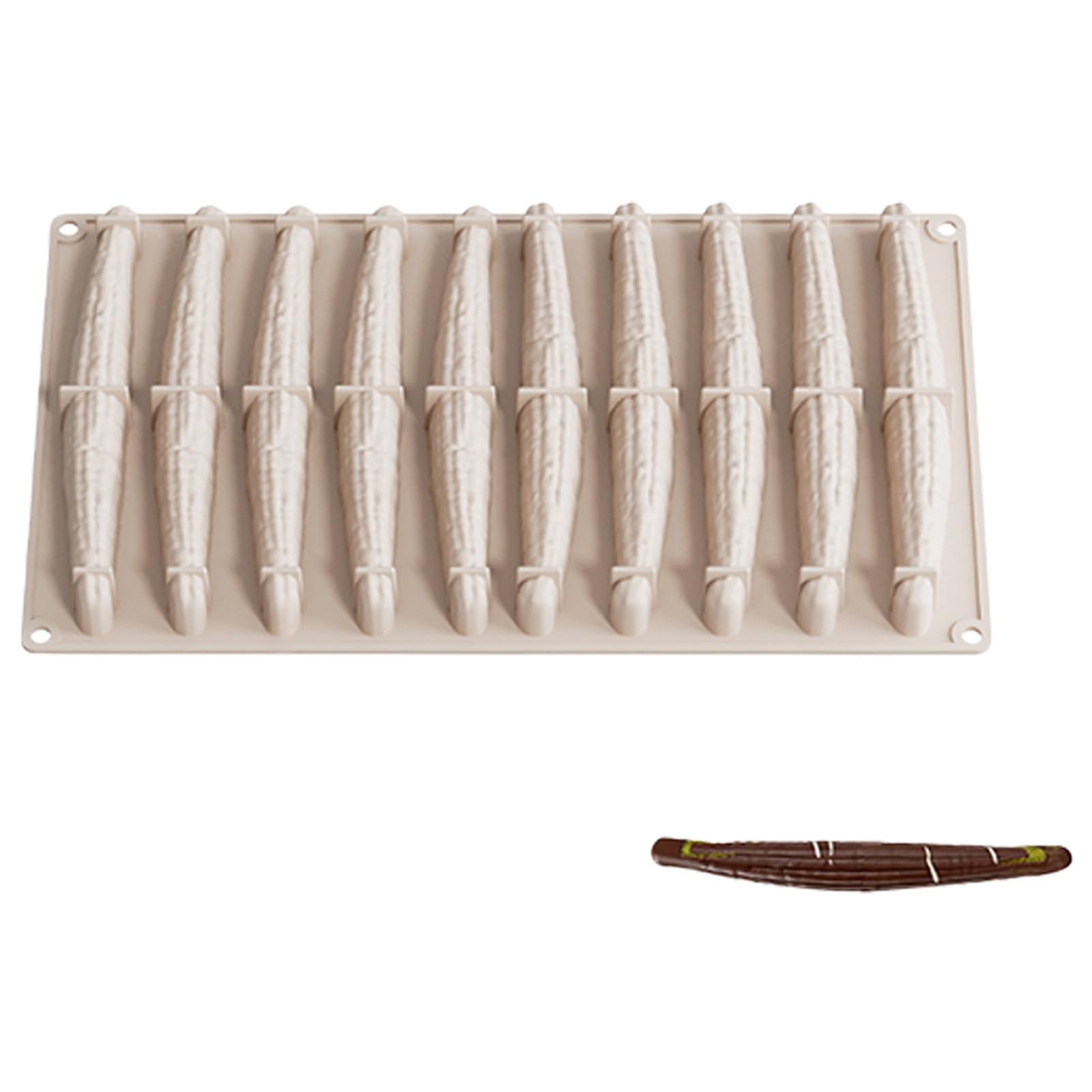 hogtnd Food Grade Silicone Bread Mould 6 Slot Bread Pan Cake Baking Mould Food Grade Baking Mould