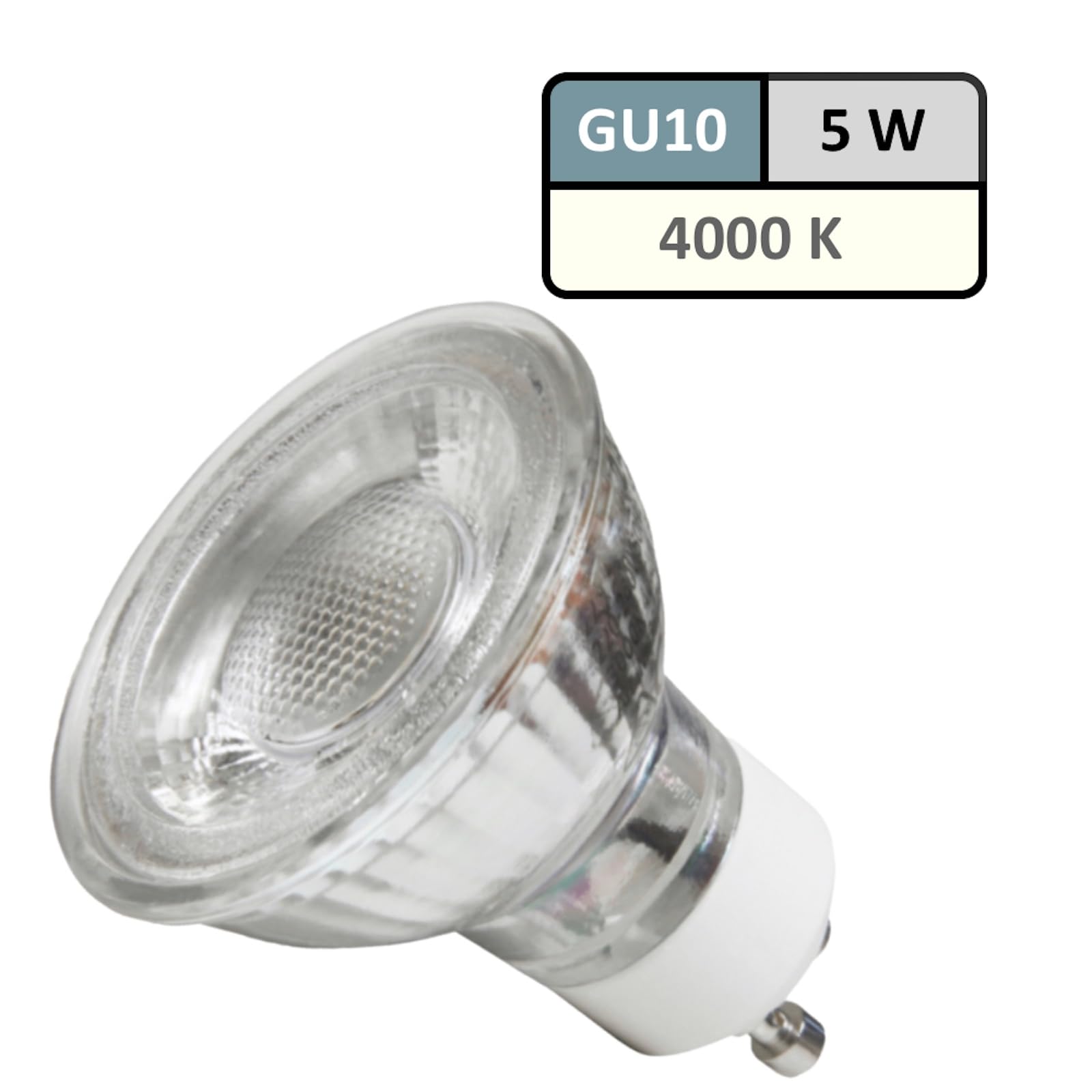LED Bad Einbaustrahler 230V inkl. 10 x 5W LED LM Farbe Eisen geb. IP44 LED Einbauleuchte Neptun Rund Neutralweiss Feuchtraum Dusche Innen oder Aussen geeignet Rostfrei LED Spots