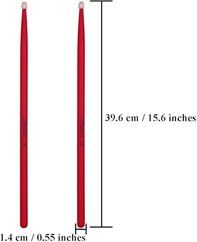 Miniatura 9 de Antner 3 pares de baquetas de madera de arce 7A para niños y principiantes