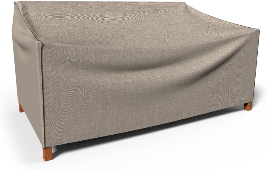 Budge P3A01PM1 English Garden Patio Sofa Cover Heavy Duty and Waterproof, Small, Tan Tweed