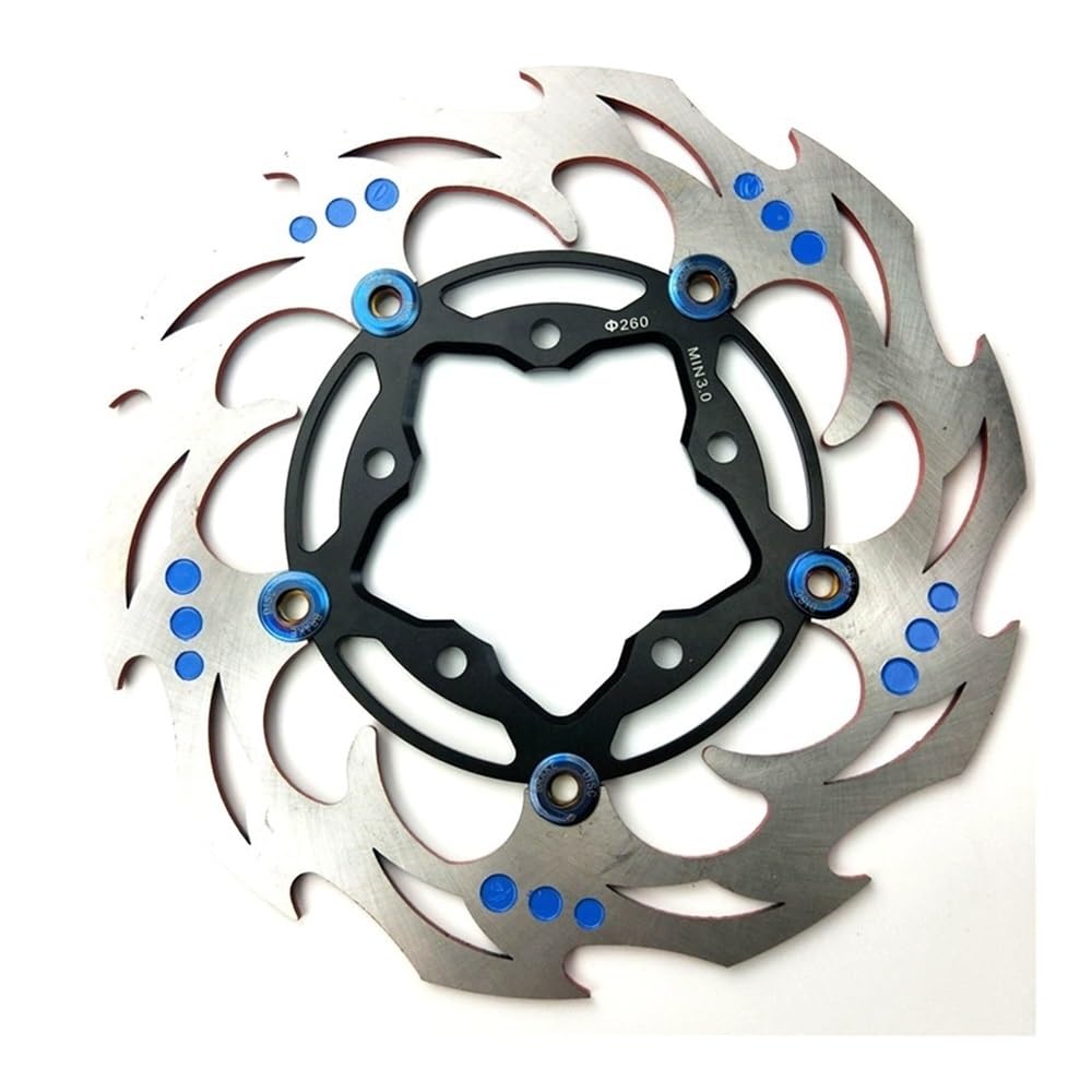 Moto Dischi Rotore Posteriore Disco Freno Flottante Universale Per Moto E Scooter, 5 Fori, 260 * 60 Mm, Whirlwind Per Sostituzioni Modificate BWS RSZ
