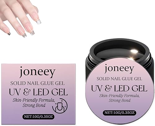 Press on Nails,Solid Nail Glue Gel,10g False Nails Gel Glue,Long-Lasting Strong 
