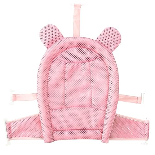 ikasus Cojín de apoyo de baño para bebé, tapete antideslizante para recién nacido, almohada de baño para bañera, asiento de baño flotante infantil