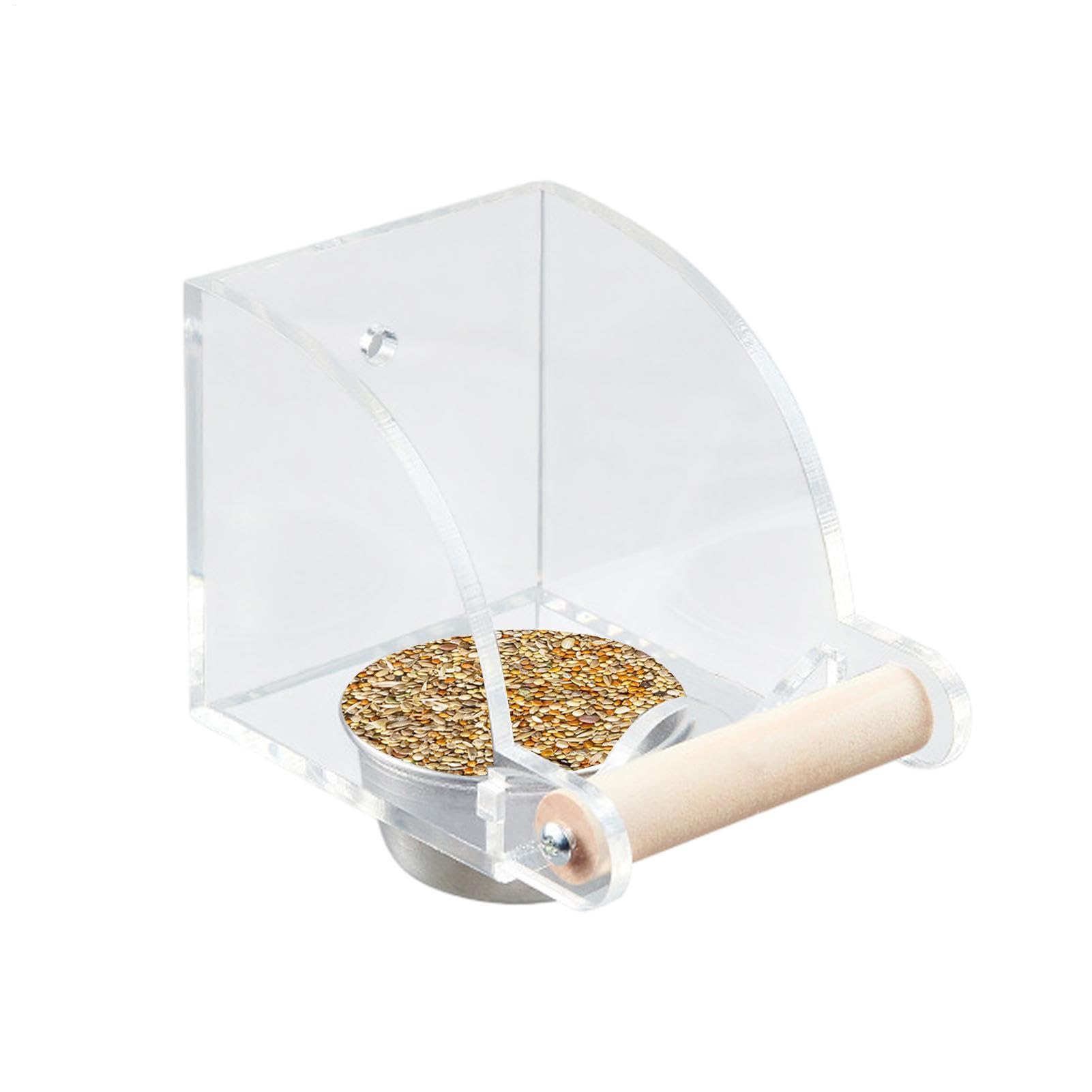 Mangiatoia Gabbia Ciotole Mangime Tazze | Set Distributore D'Acqua Contenitore Cibo Per Parrocchetto Calopsitte Inseparabili Cenerini Conuri Canarini Fringuelli