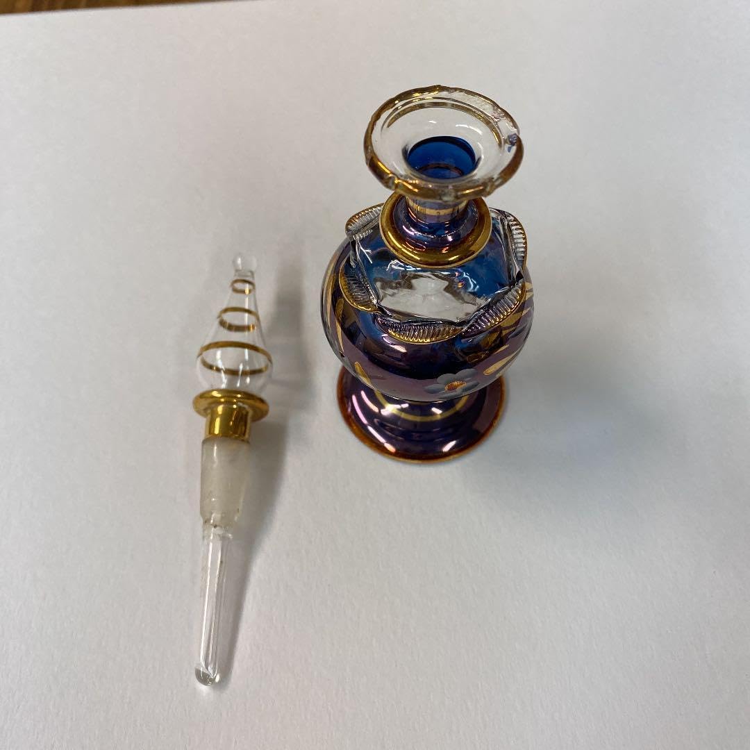 輝くオールドサンルイ すみれの香水瓶 中209 20世紀