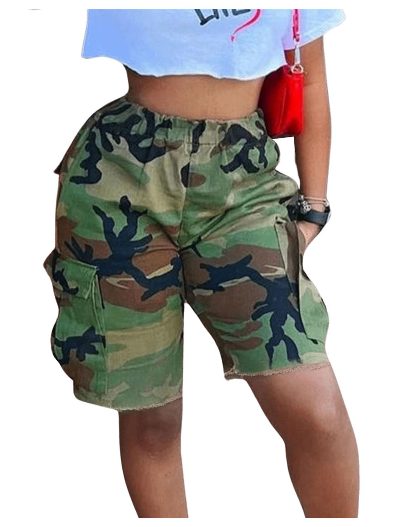 SOL SOONERORLATER Camo Sweat Cargo Short